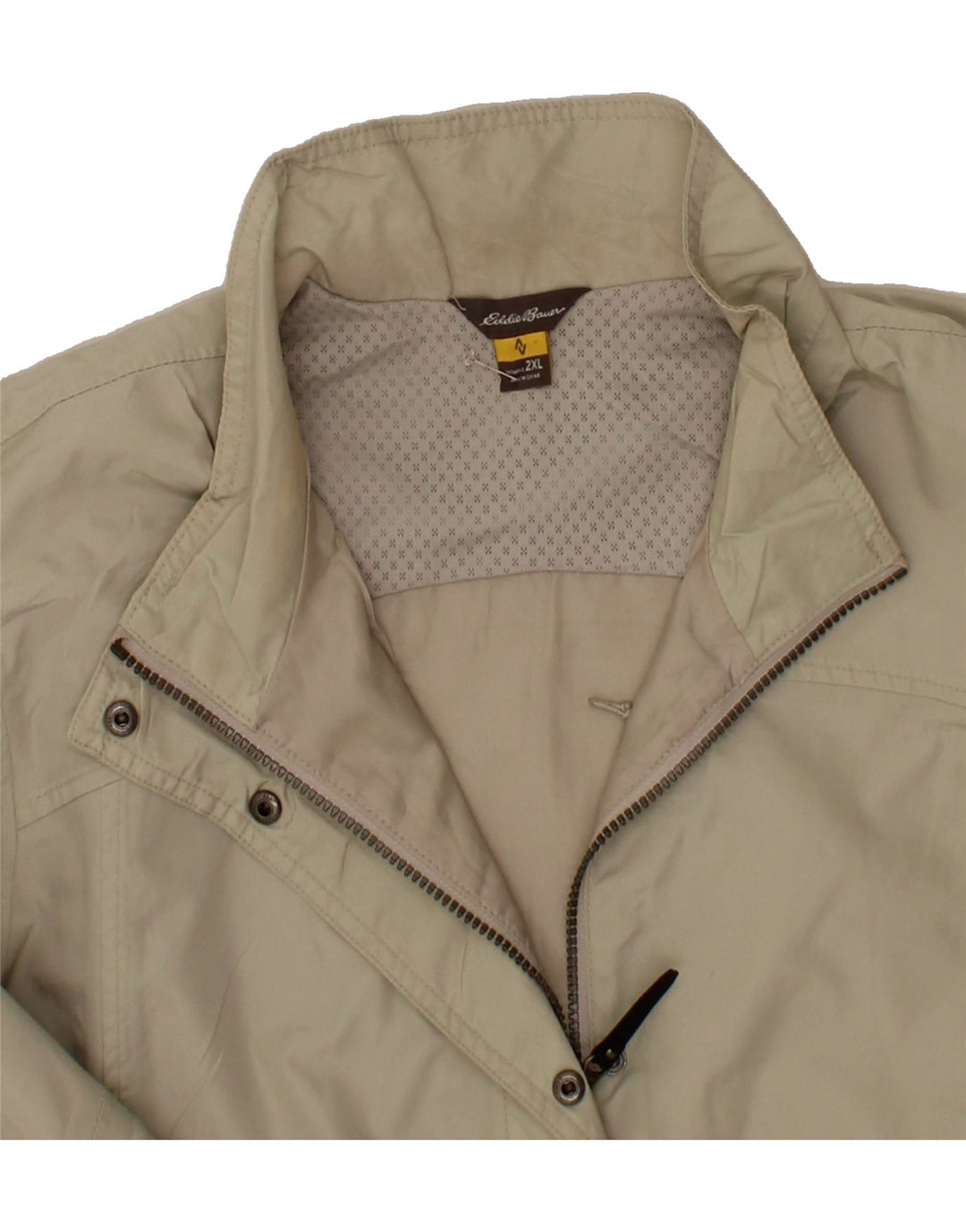 EDDIE BAUER Womens Windbreaker Coat UK 20 2XL Beige Nylon Vintage Eddie Bauer and Second-Hand Eddie Bauer from Messina Hembry 