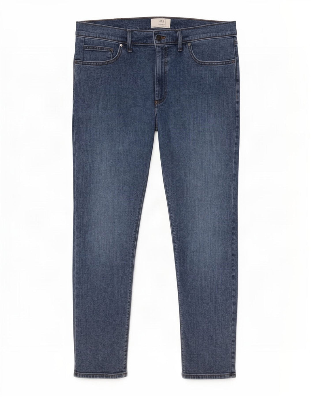 Jeans slim da uomo Marks & Spencer W38 L29 cotone blu