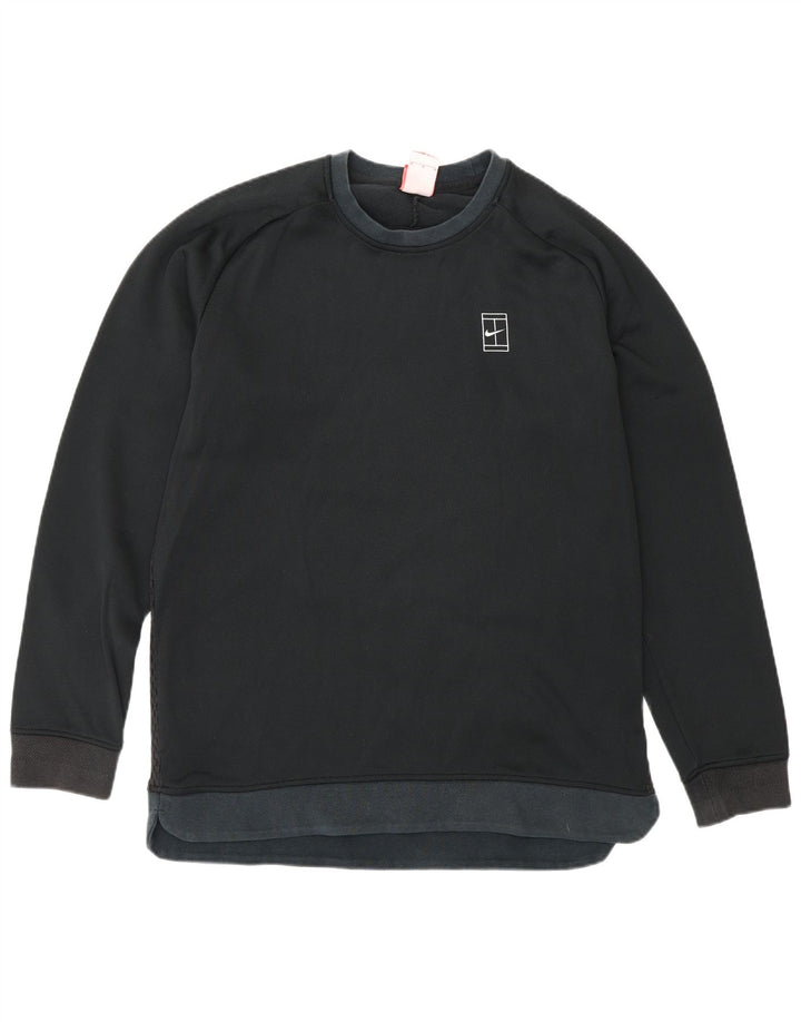 Felpa Nike Uomo Maglia Media Cotone Nero