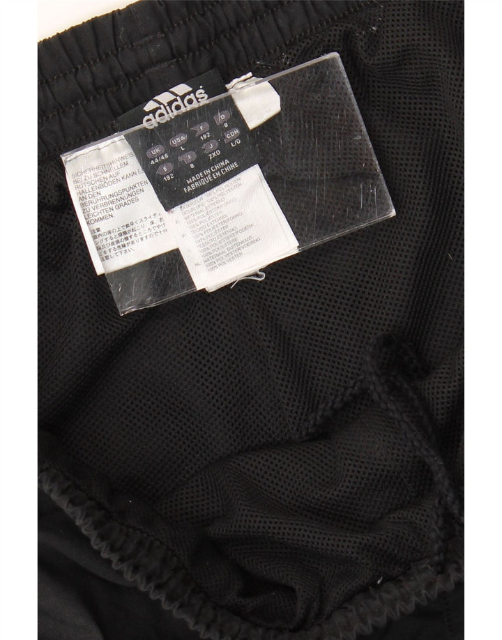 Pantaloni da tuta da uomo ADIDAS UK 44/46 Large Nero Poliestere