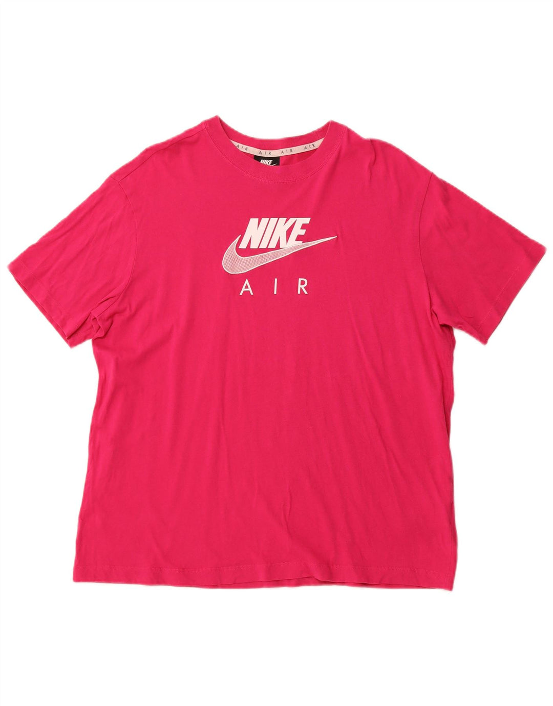 T-shirt NIKE Air Graphic da uomo in cotone rosa medio