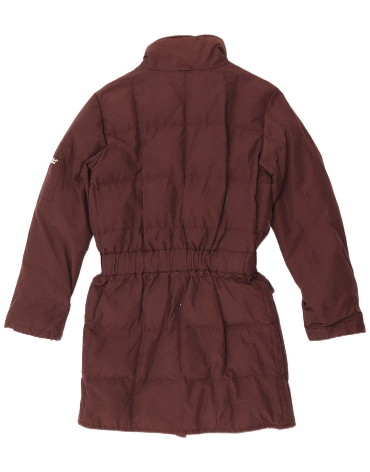 Cappotto imbottito da donna Woolrich UK 10 piccolo cotone marrone