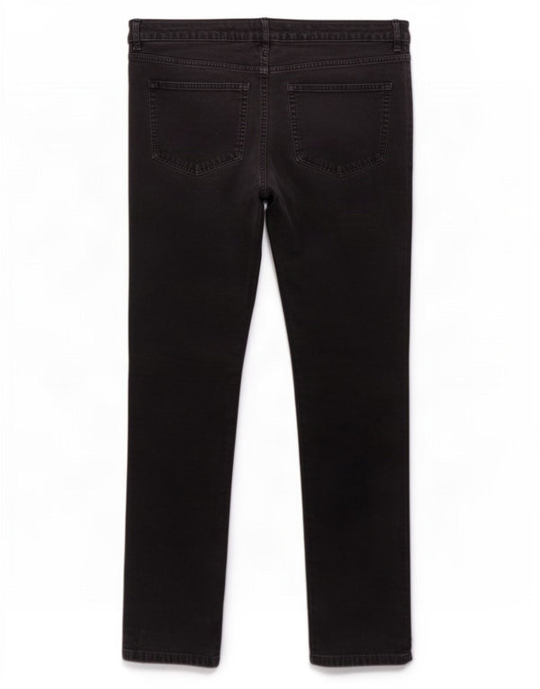Pantaloni in velluto a coste a vita alta Marks & Spencer da donna UK 18 XL W38 L27 Navy B