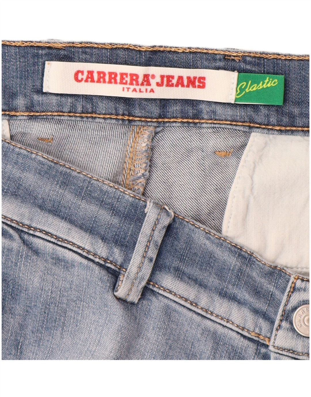 CARRERA Pantaloncini di jeans cargo da uomo W34 Large Blu Cotone