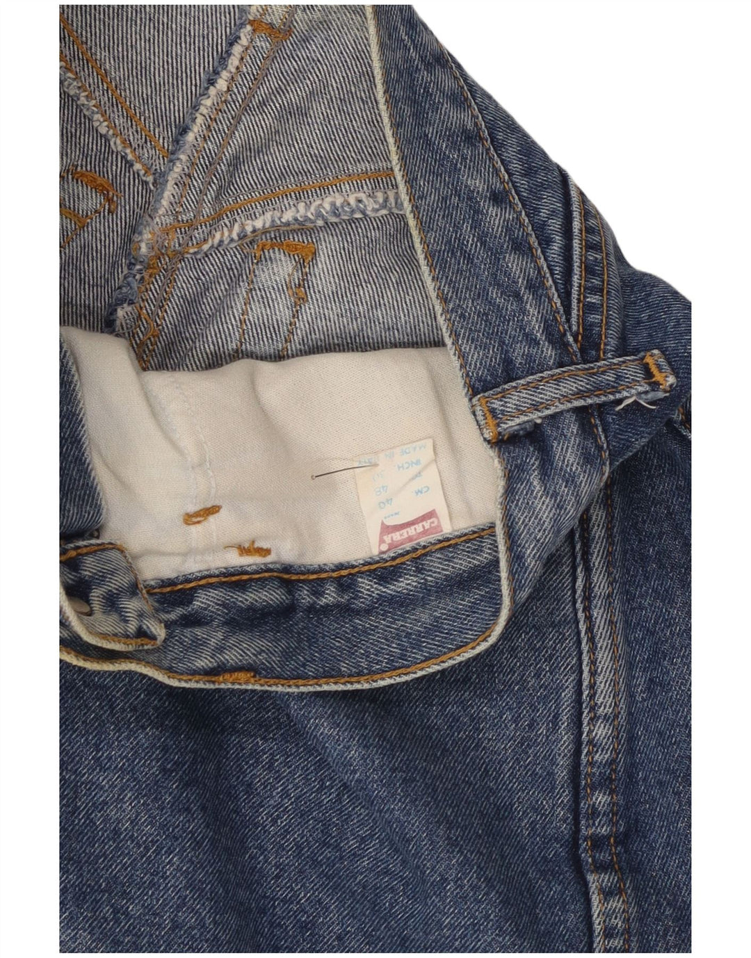 Gonna longuette in denim da donna Carrera W30 in cotone blu medio