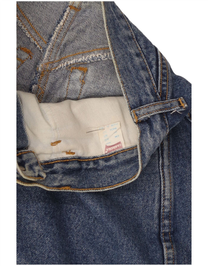 Gonna longuette in denim da donna Carrera W30 in cotone blu medio