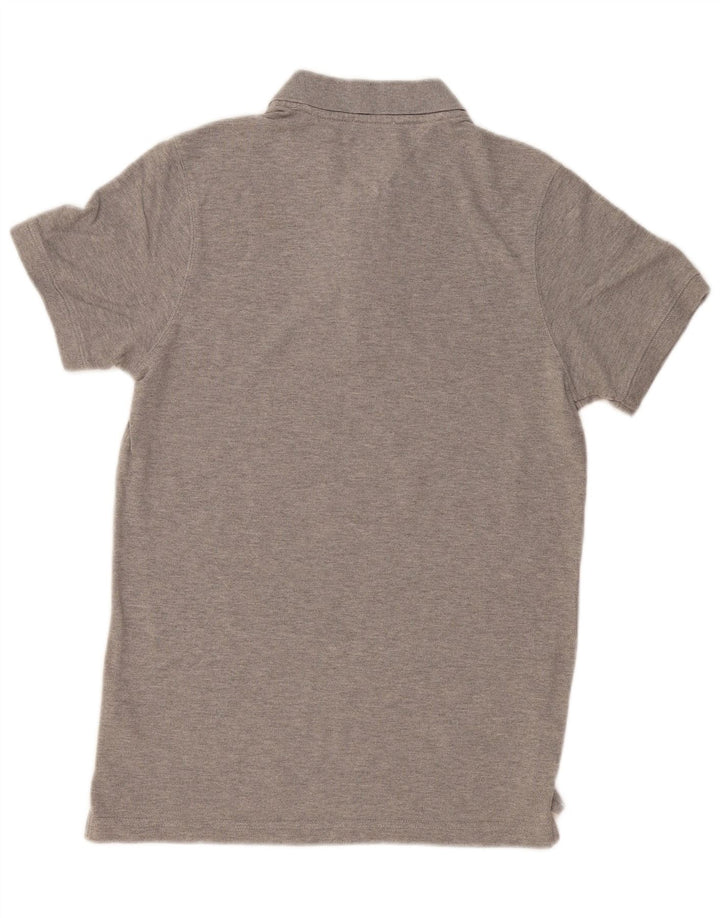 Polo da uomo Tommy Hilfiger in cotone grigio medio