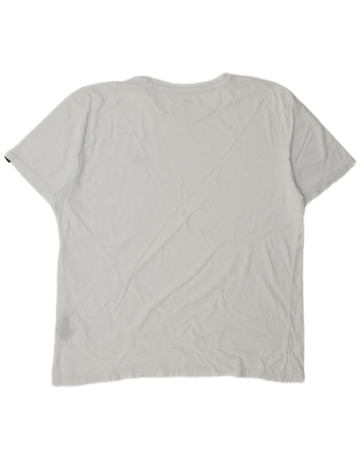 T-shirt da uomo Alpha Industries Top 2XL in cotone bianco