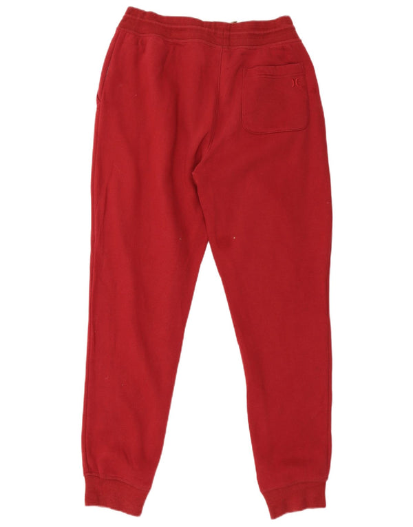 Pantaloni da tuta da donna Hurley Joggers UK 12 Medio Rosso Cotone