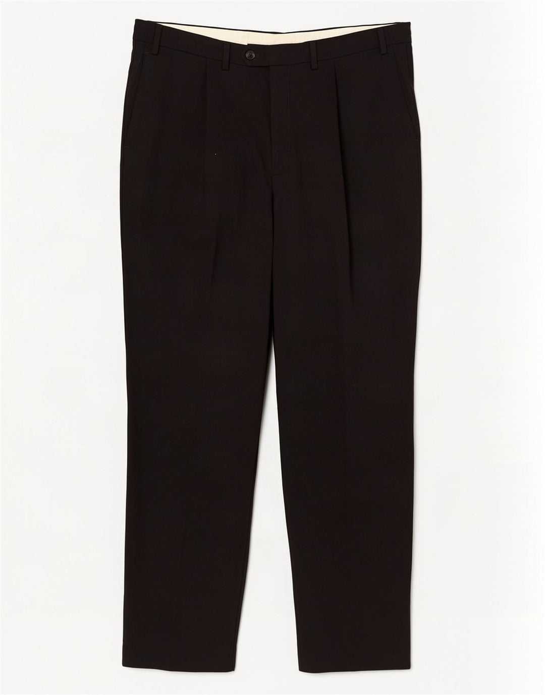 Pantaloni da abito con pegging da donna Marks & Spencer W40 L33 lana nera