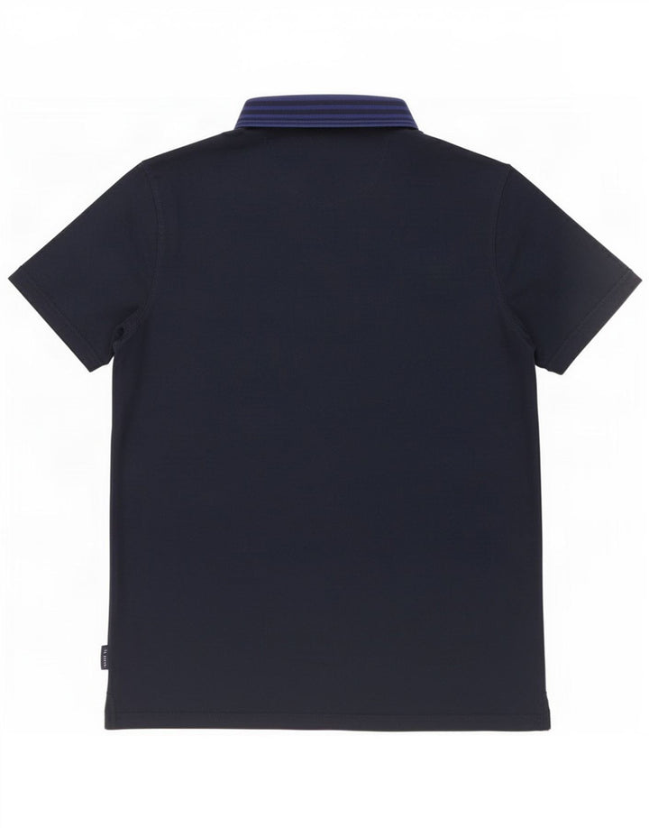 Polo da uomo Ted Baker taglia 4 grande in cotone blu navy