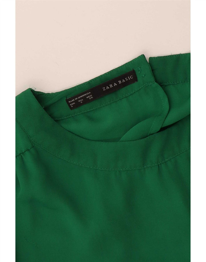 Camicetta oversize da donna Zara Top UK 10 piccola verde