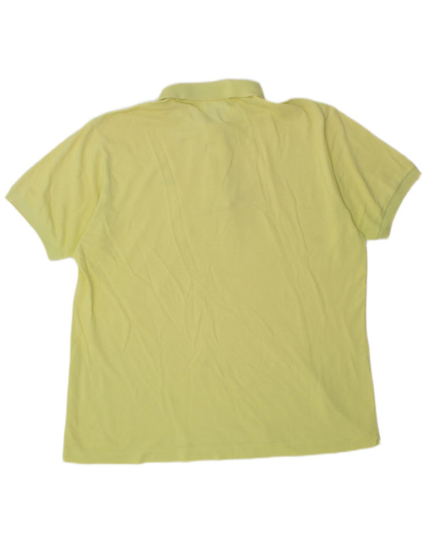 Polo da uomo LACOSTE taglia 6 XL in cotone giallo