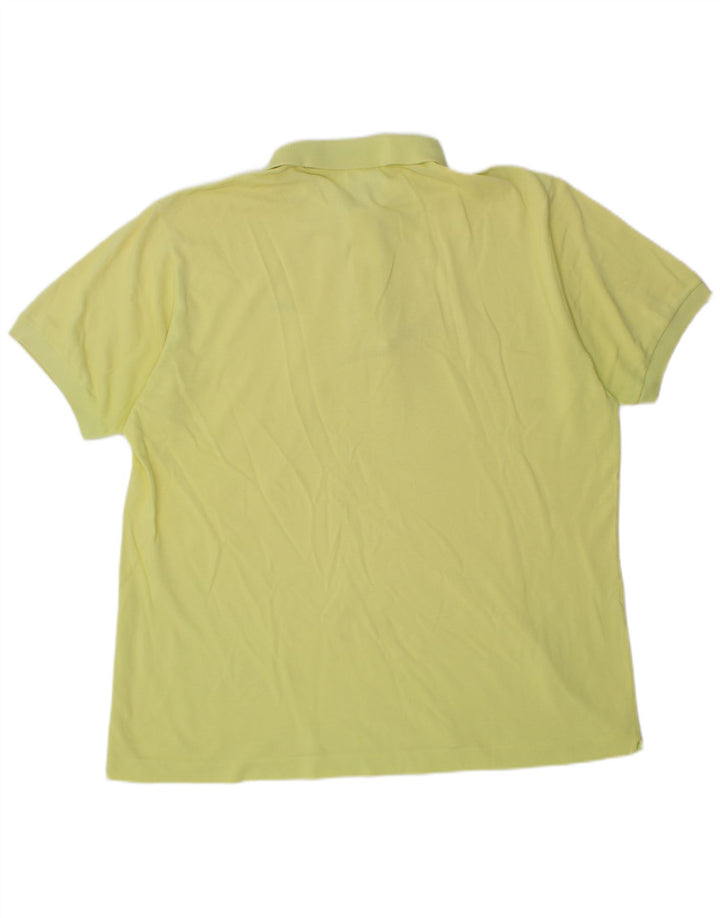 Polo da uomo LACOSTE taglia 6 XL in cotone giallo