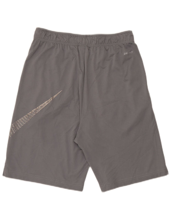 Pantaloncini sportivi Nike Dri Fit Graphic da uomo in poliestere grigio medio
