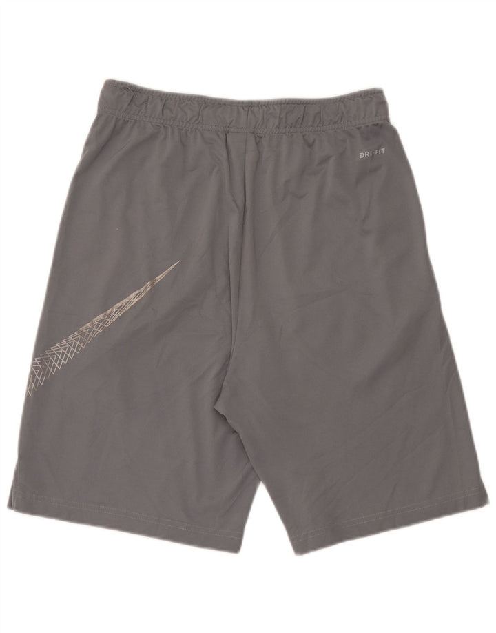 Pantaloncini sportivi Nike Dri Fit Graphic da uomo in poliestere grigio medio