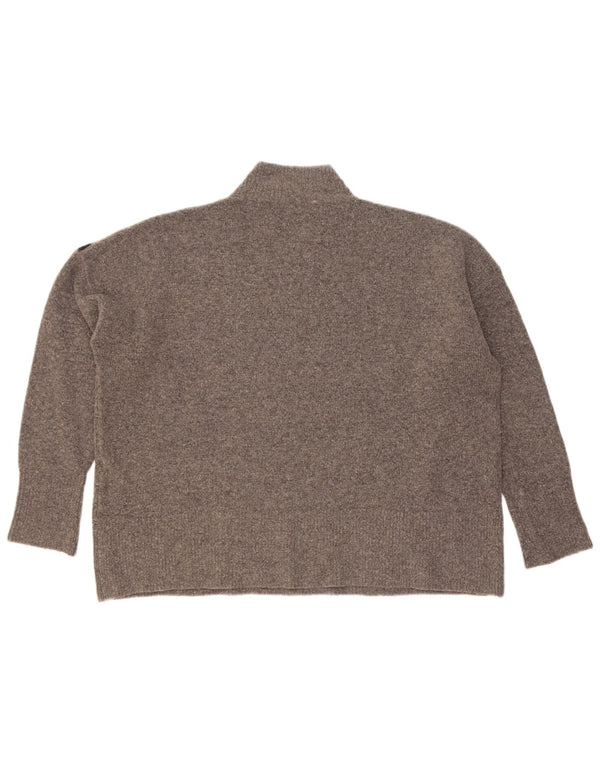 Maglione maglione a collo alto da donna Marks & Spencer UK 18 XL Grigio
