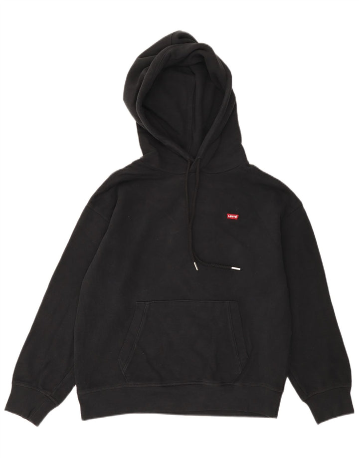 Maglione con cappuccio da uomo Levi's piccolo in cotone nero