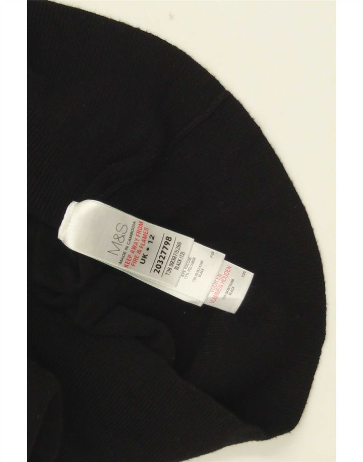 Maglione cardigan da donna Marks & Spencer UK 12 viscosa nera media