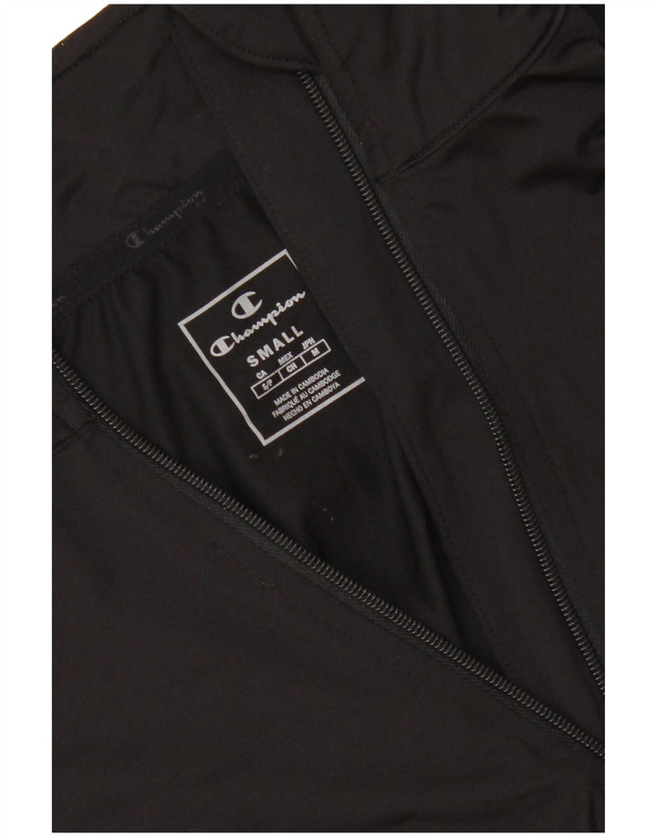CHAMPION Top da tuta pullover con zip e collo da uomo piccolo nero
