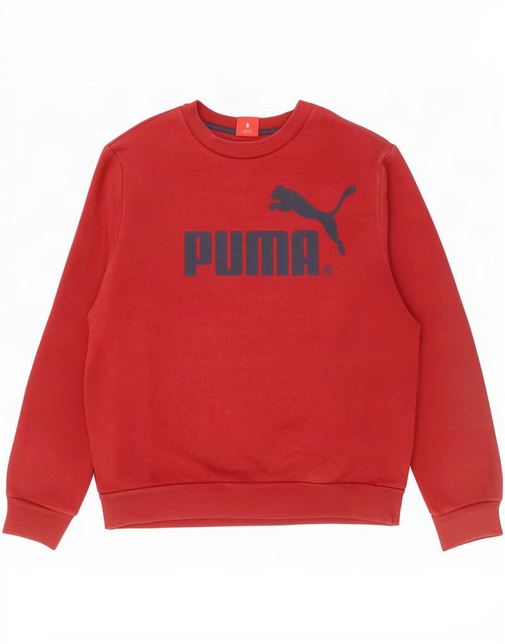 Felpa grafica da uomo Puma Large rossa