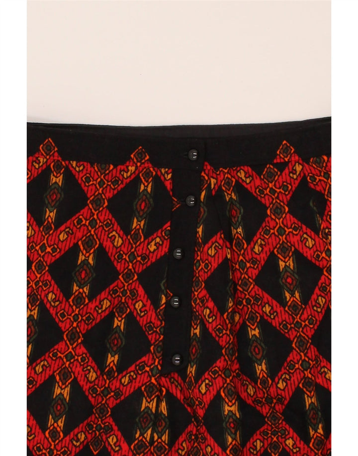 VINTAGE Womens Abstract Pattern Straight Skirt  W30 Medium  Red Vintage Vintage and Second-Hand Vintage from Messina Hembry 