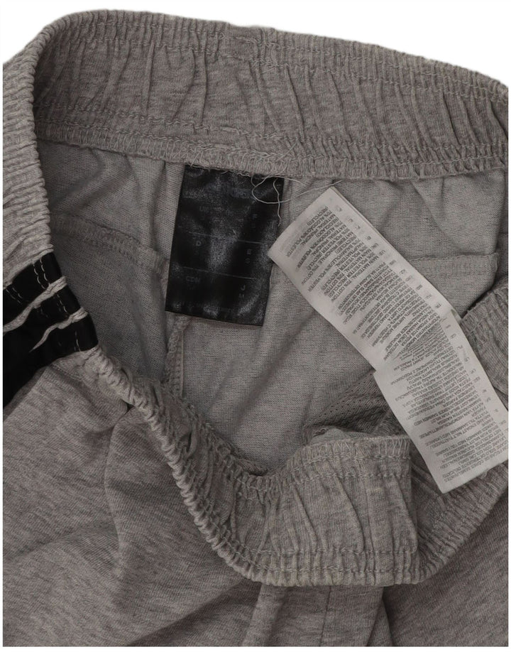 Pantaloncini sportivi Adidas da uomo piccoli in cotone grigio