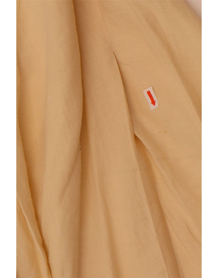 Gonna a trapezio da donna Benetton W28 giallo medio