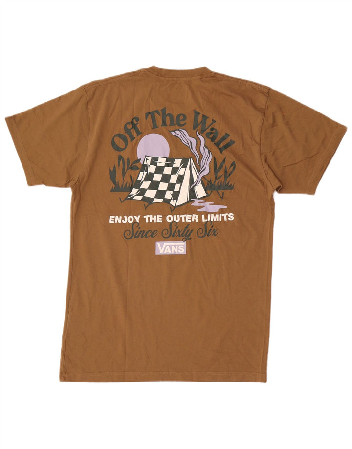 T-shirt grafica da uomo con vestibilità classica Vans, cotone beige medio