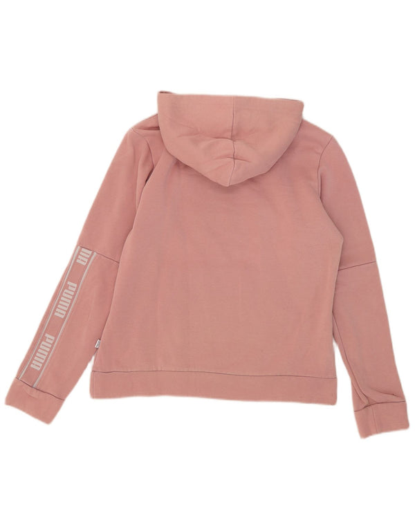 Felpa con cappuccio grafica da donna Puma UK 14 rosa medio