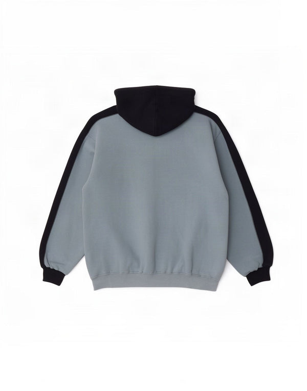 Felpa con cappuccio da uomo Diadora XL in cotone color block blu