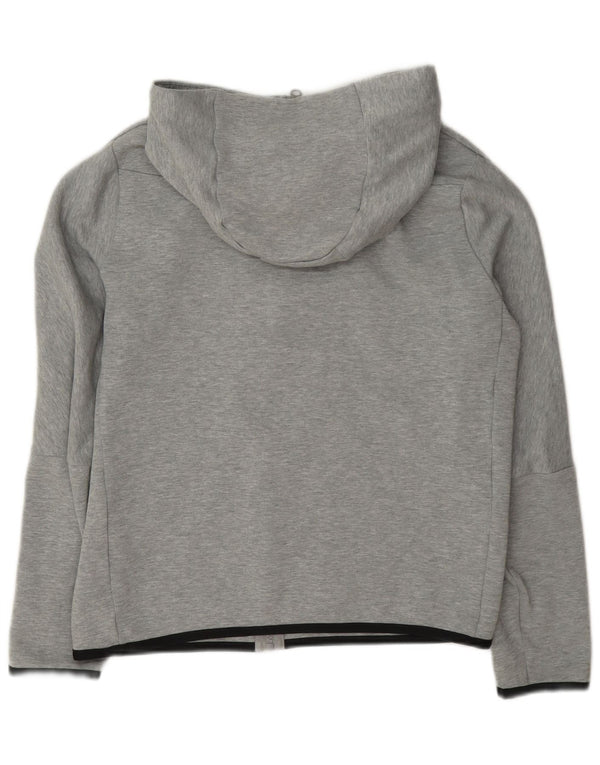 Felpa con cappuccio e zip Nike da bambino 13-14 anni XL in cotone chiazzato grigio