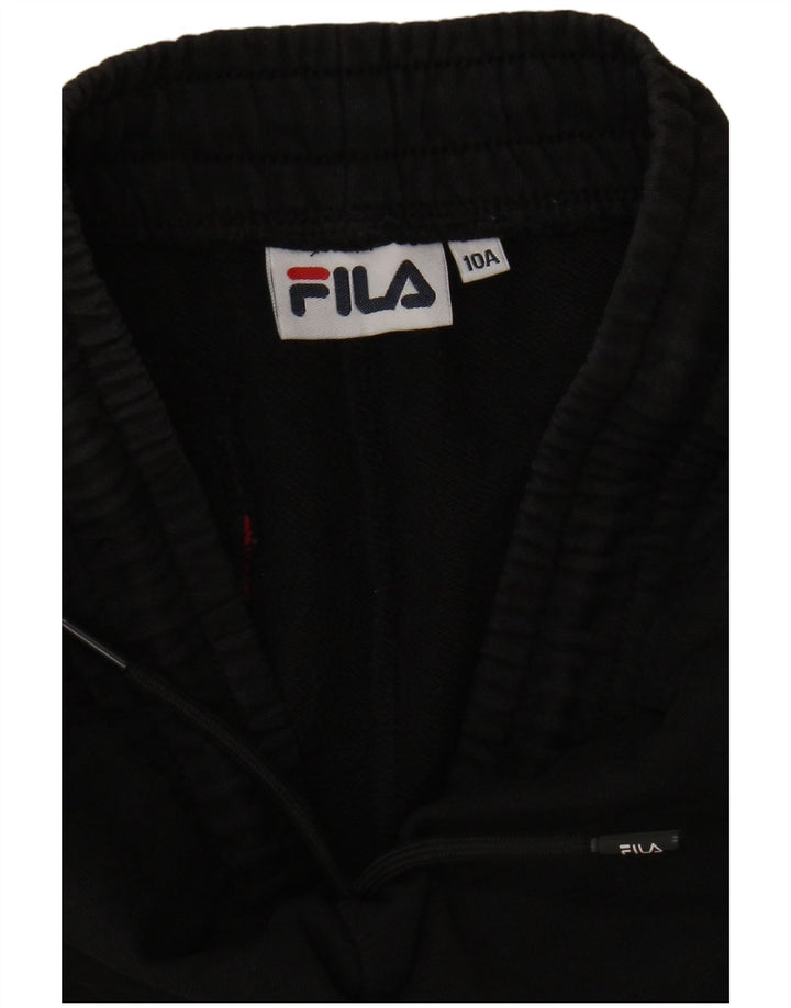Pantaloni da tuta grafica da ragazzo Fila Joggers 9-10 anni in cotone nero