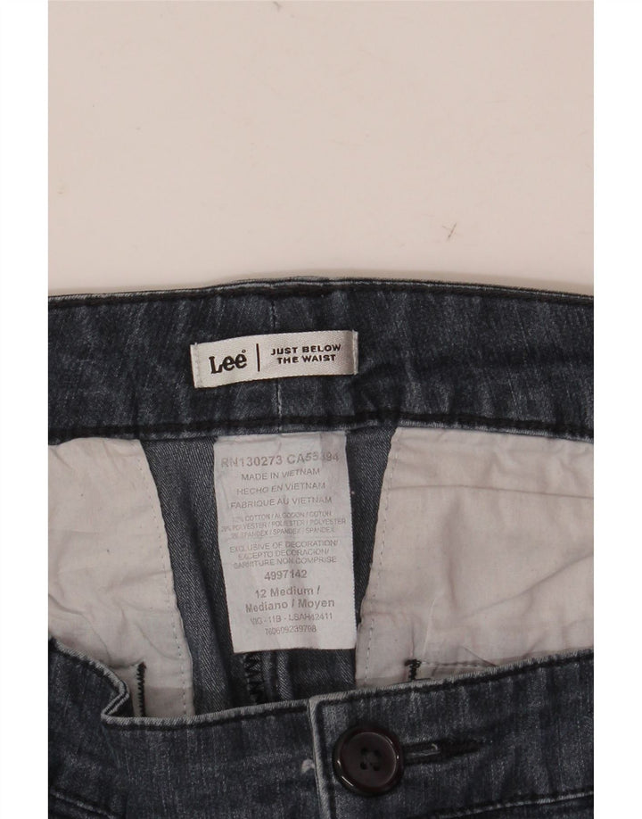 Jeans Capri da donna Lee US 12 Large W32 cotone blu navy