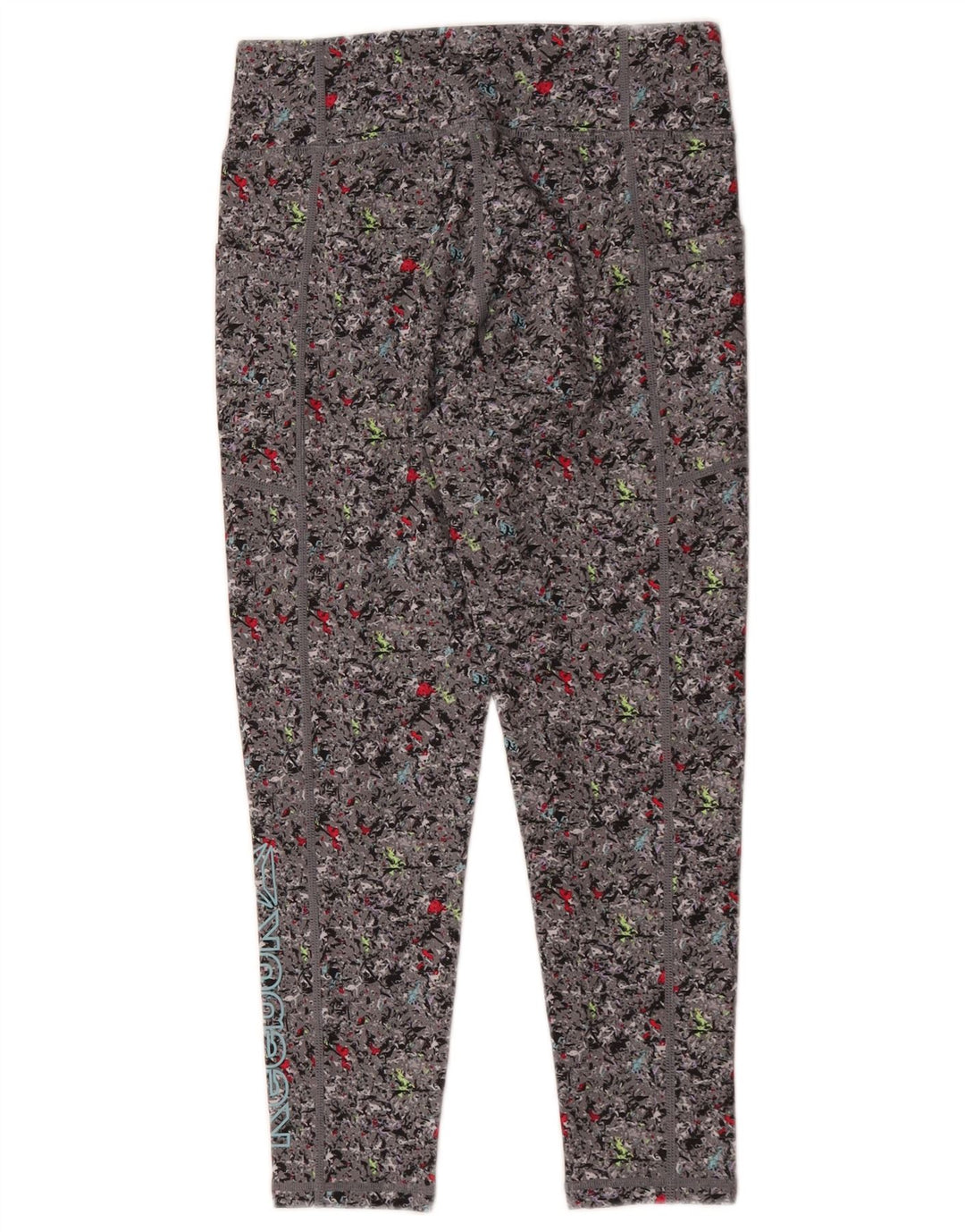 Leggings Reebok Bambina 10-11 Anni Large Grigio Floreale Poliestere