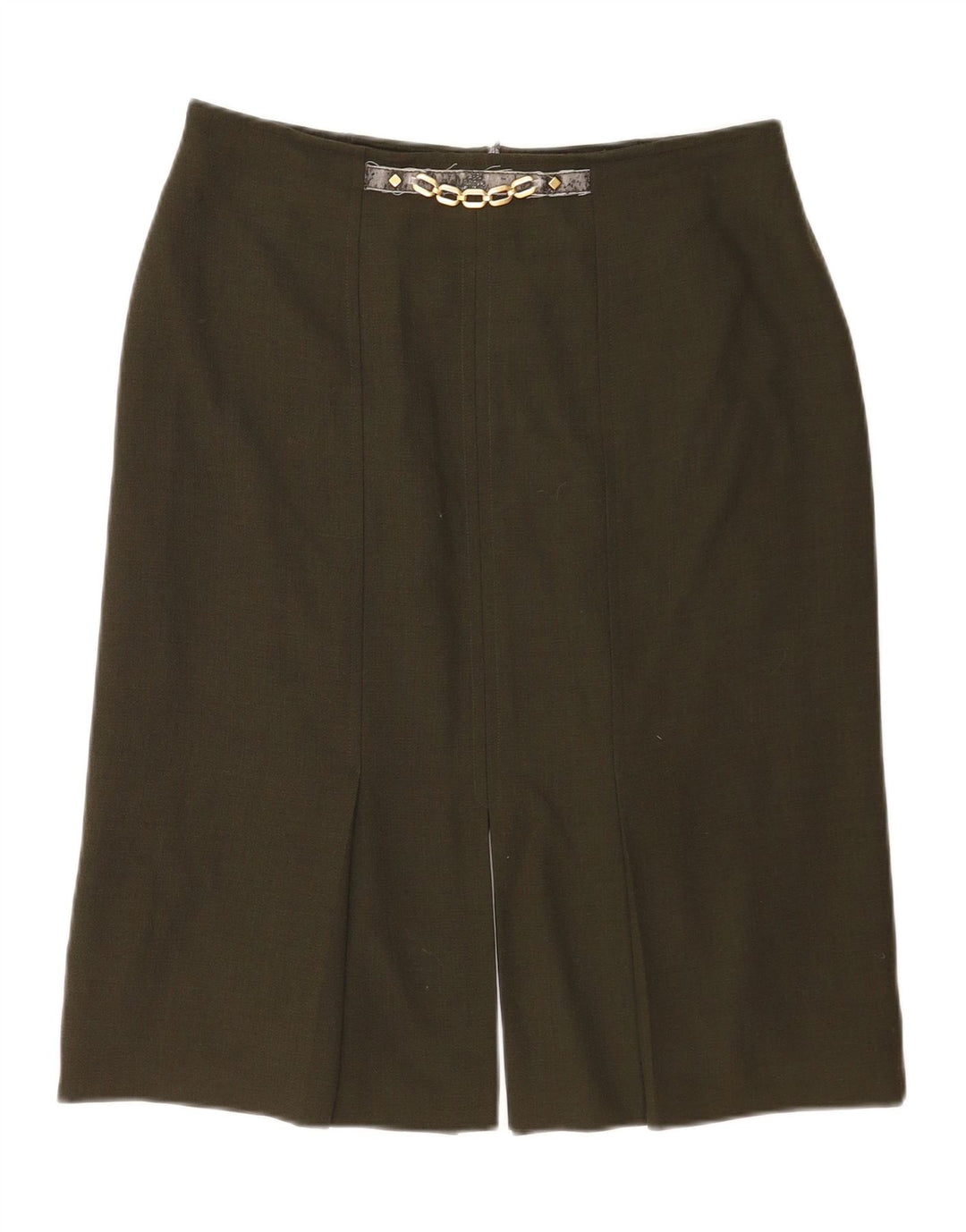 Gonna dritta da donna ARA UK 18 XL W34 poliestere kaki