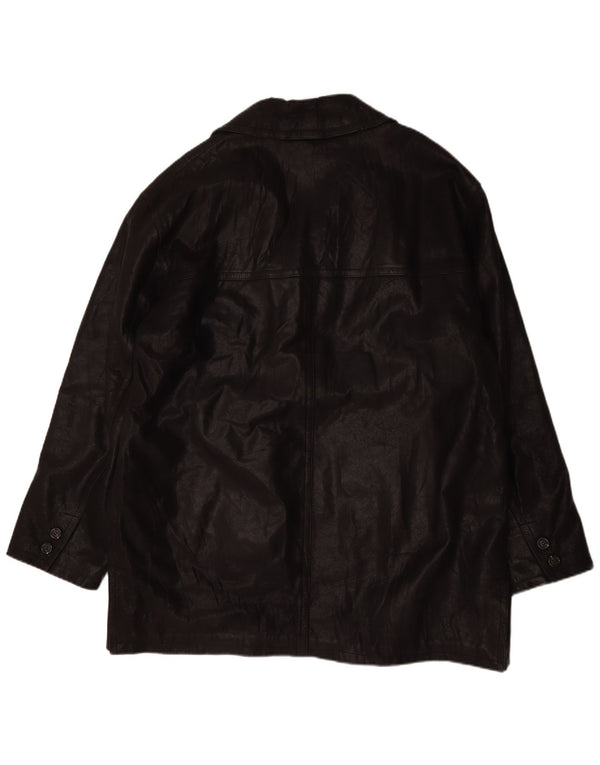 Giacca in pelle da uomo Brooklyn UK 44 2XL Nera