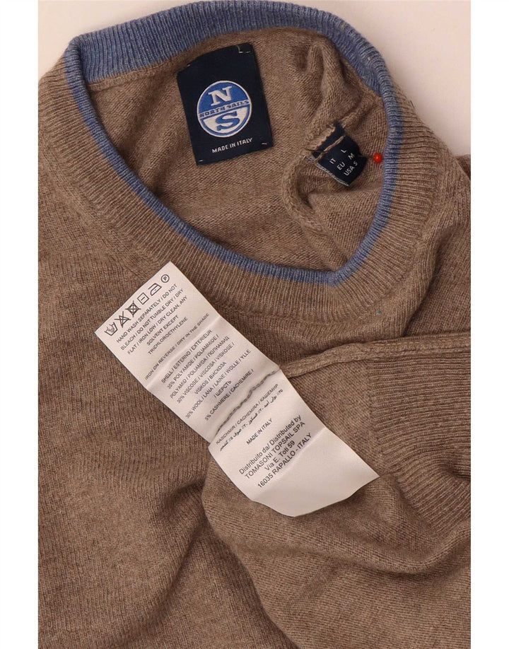 Maglione maglione girocollo da uomo North Sails beige medio in poliammide