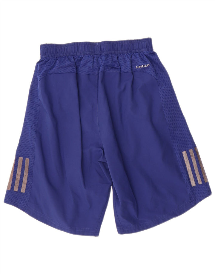 Pantaloncini sportivi Adidas Primegreen da uomo piccoli in poliestere blu navy