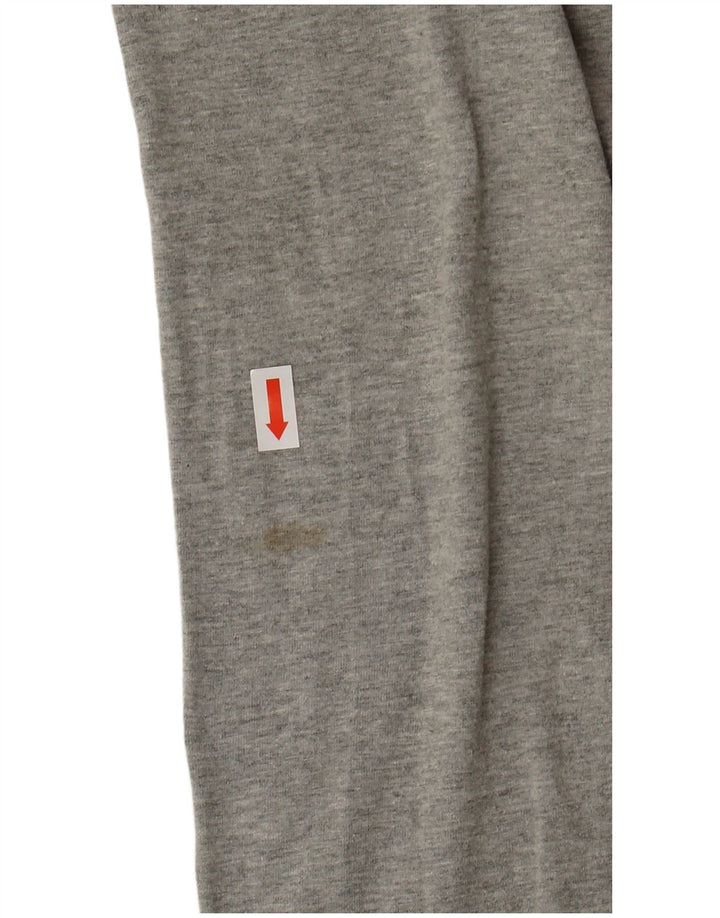 NIKE Womens Graphic Leggings Medium Grey Cotton Sports