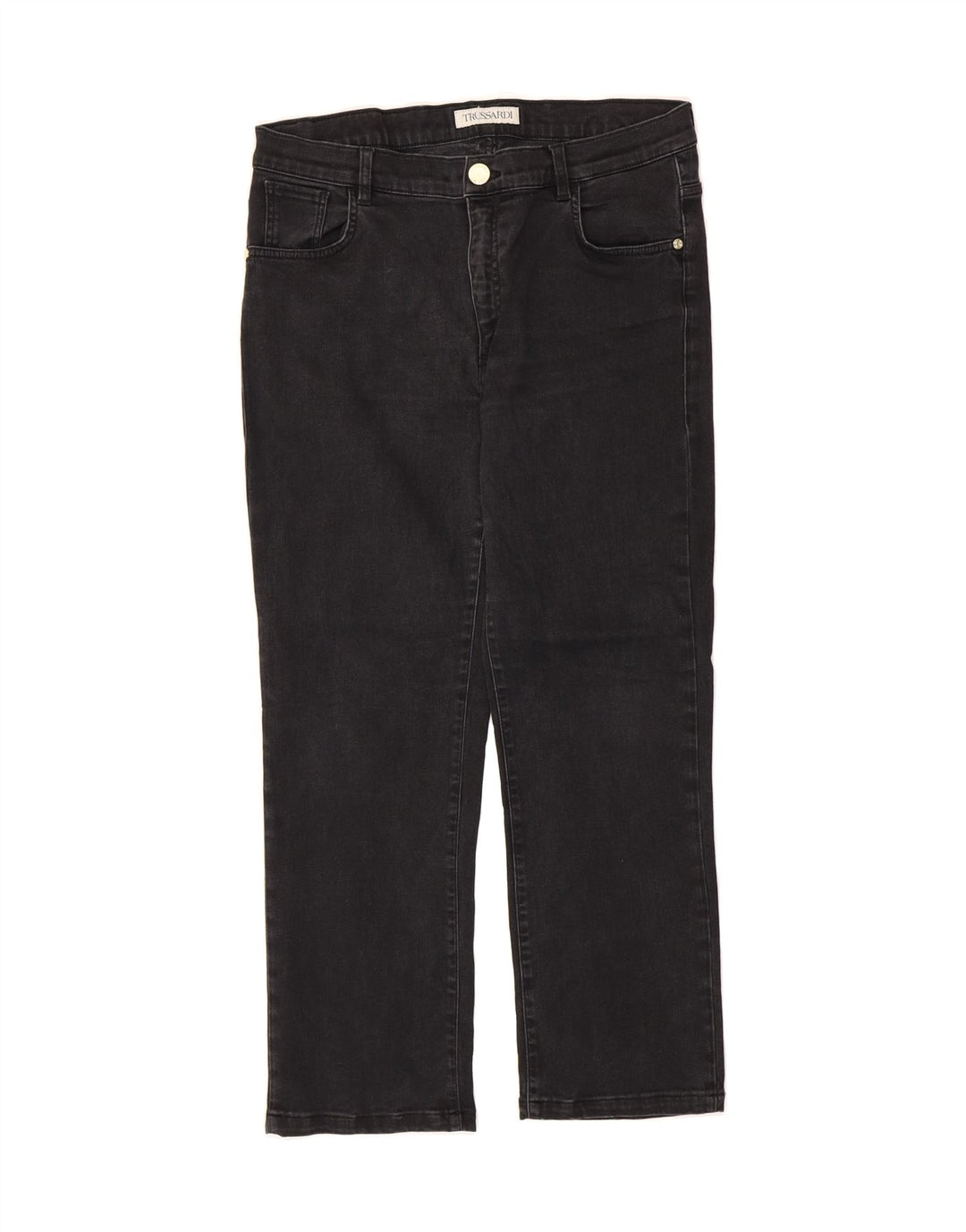 TRUSSARDI Womens Straight Jeans W33 L27 Black Vintage Trussardi and Second-Hand Trussardi from Messina Hembry 