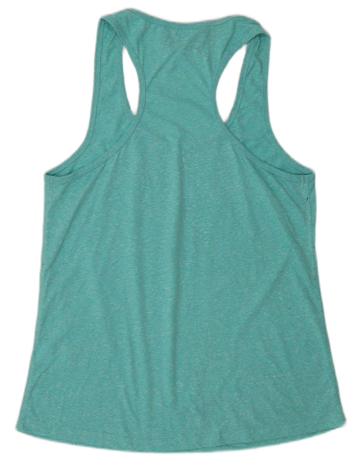 Canotta grafica da donna Superdry UK 14 Poliestere chiazzato turchese medio