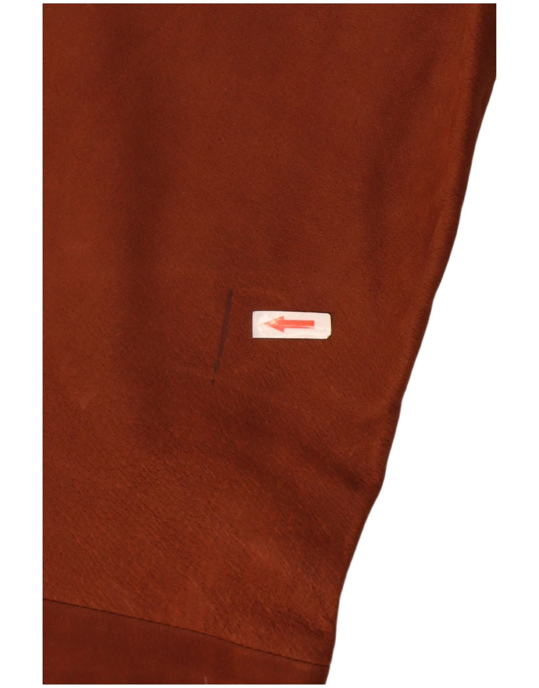 Pantaloni in pelle vintage da uomo W33 L33 in pelle marrone