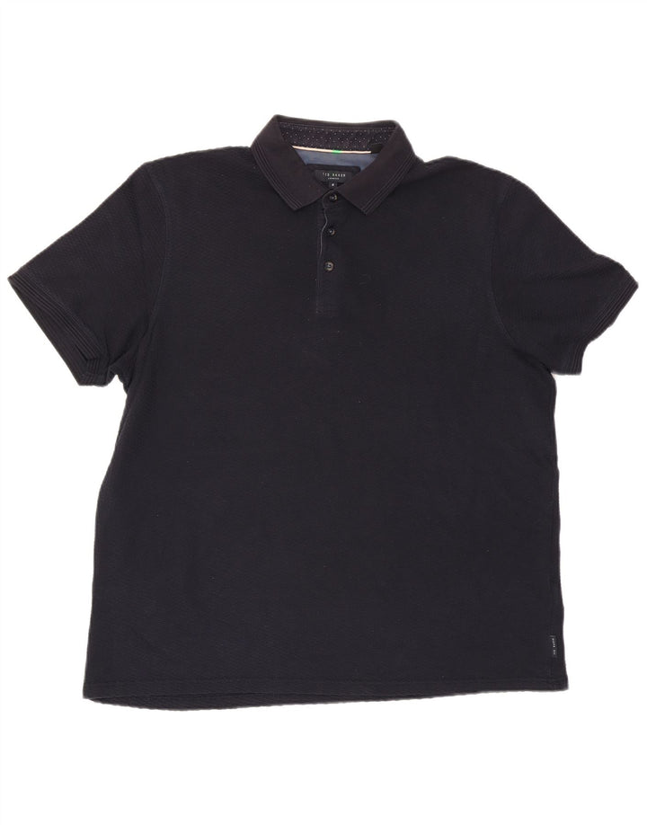 Polo da uomo Ted Baker taglia 6 2XL cotone blu navy