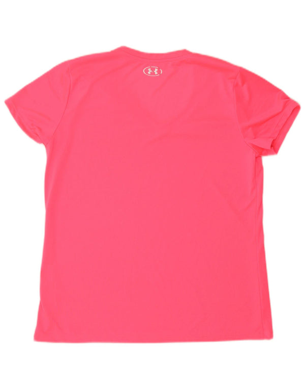 Maglietta da donna UNDER ARMOUR Heat Gear Top UK 16 Large Rosa