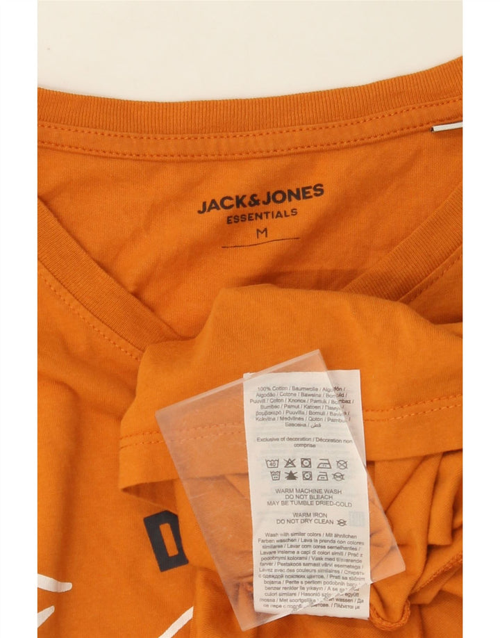 JACK & JONES T-shirt grafica da uomo in cotone arancione medio