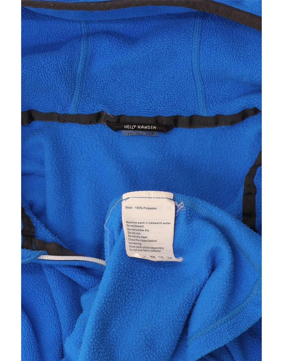 Giacca in pile con cappuccio da donna Helly Hansen UK 14 Poliestere blu medio