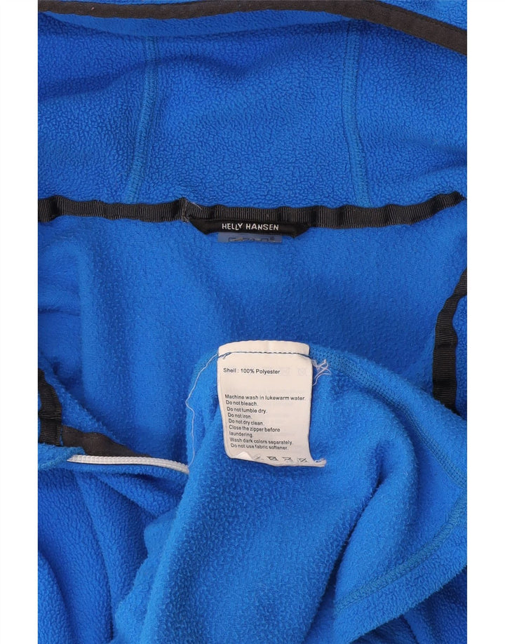 Giacca in pile con cappuccio da donna Helly Hansen UK 14 Poliestere blu medio