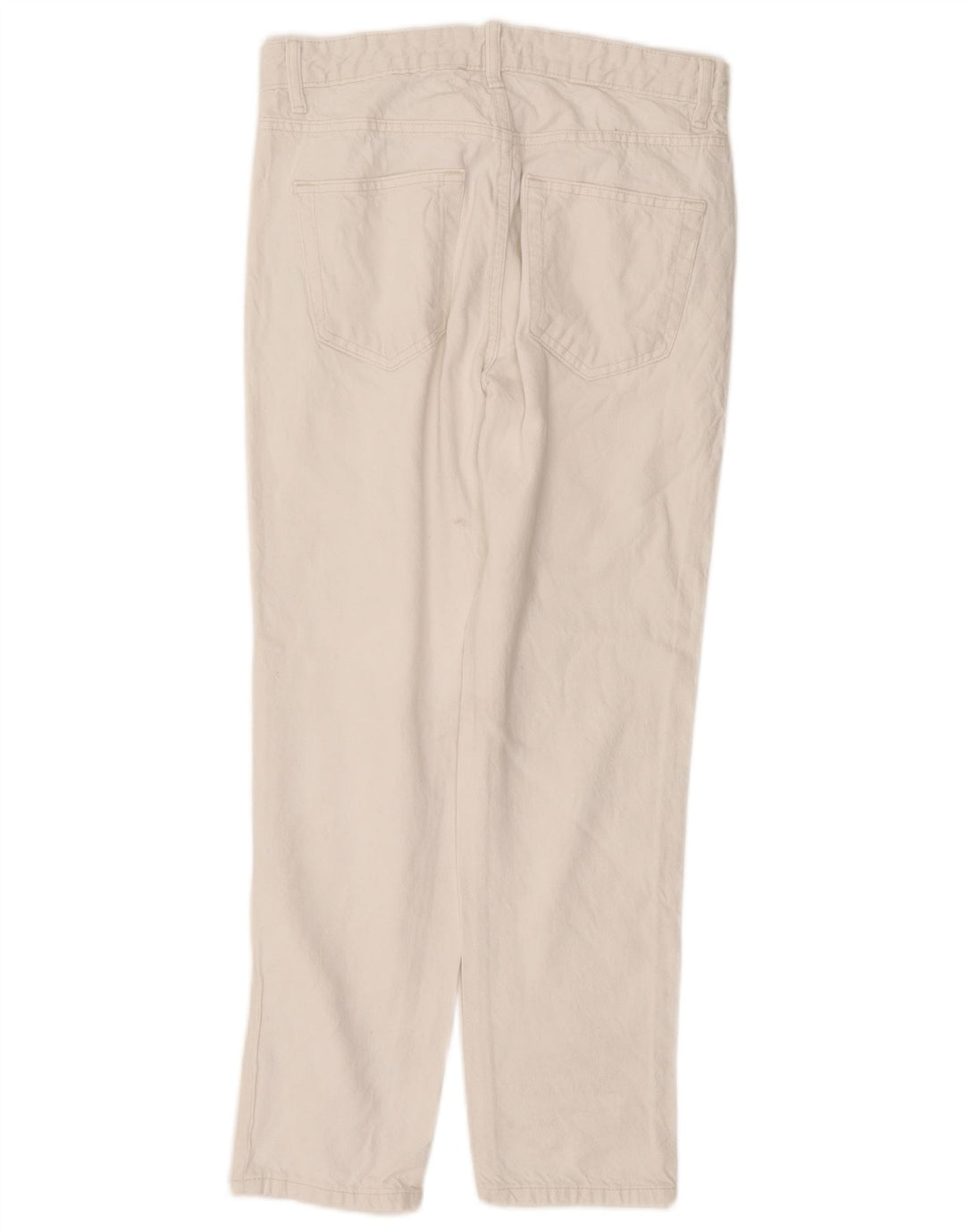 Jeans dritti da uomo Zara EU 38 Small W30 L26 Cotone bianco
