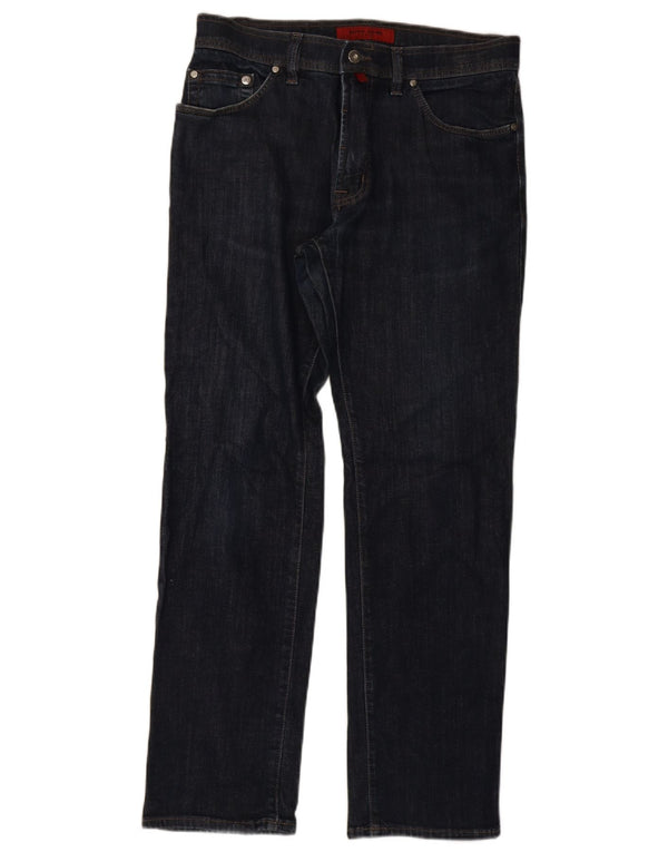 Jeans dritti da uomo Pierre Cardin W34 L32 Blu Navy